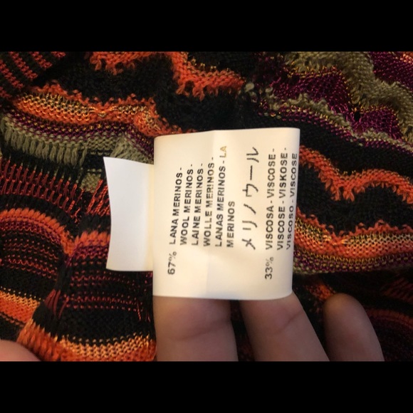 M Missoni Knit Wave Pattern Cardigan Multicolor - Picture 6 of 6